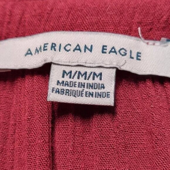 American Eagle Women's Embroidered Crop Top - Picture 8 of 8